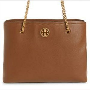 Tory Burch leather Carson Tote in Brown! *Great Condition*
